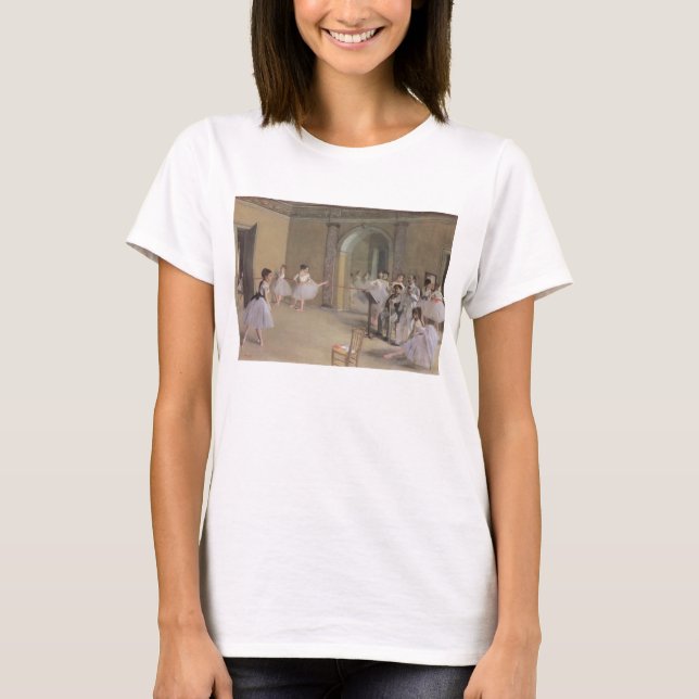 Camiseta Dance Foyer na Ópera de Edgar Degas (Frente)
