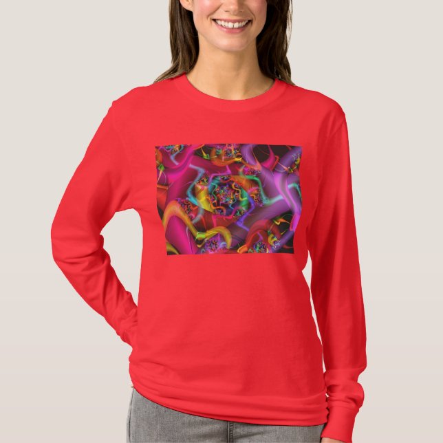 Camiseta Dance Legal, Abstrato de arte fina, Fractal (Frente)