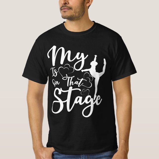 Camiseta Dance Mãe, Meu Coração Está No Palco Dance Reci (Frente)