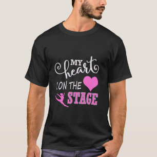 Camiseta Dance Mãe Retro Meu Coração Está Naquela Dança De