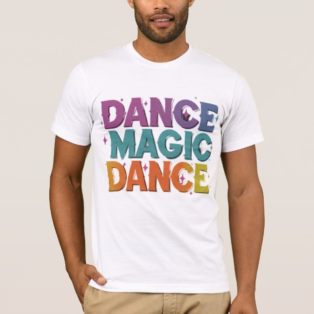 Camiseta Dance Magic, Dança - Tee Retro Tributário (Frente)