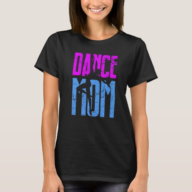 Camiseta Dance Mom  Leopard  Dance Mom Mother's Day (Frente)