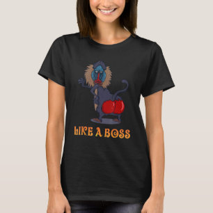 Camiseta Dance Monkey - Como um Macaco Baboon Chefe com Ver