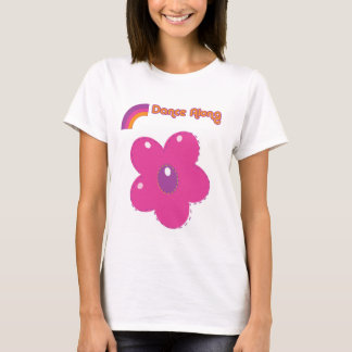 Camiseta dancealong_front_ladies_flower5