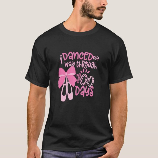 Camiseta Dancei Por 100 Dias De Dança Escolar (Frente)