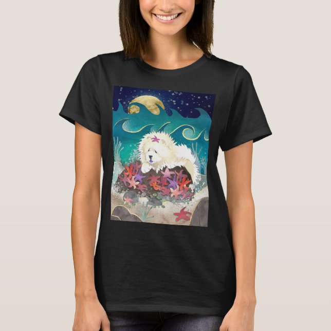 Camiseta DANCIN WITH STARZ creme chow- escolha o estilo (Frente)