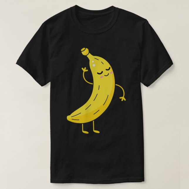 Camiseta Dancing Banana Funny Cartoon Design (Frente do Design)