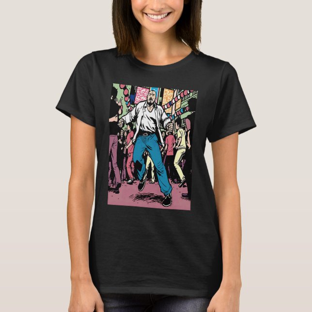 Camiseta Dancing Champion Dad Retro Pop Dancer Dad (Frente)