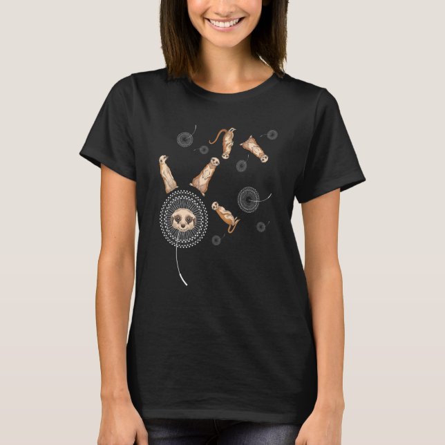 Camiseta Dandelion Africa Safari Zoo Meerkat (Frente)