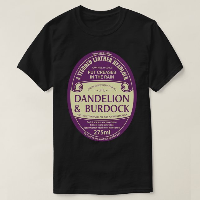 Camiseta Dandelion &amp; Burdock Essencial T-Shirt (Frente do Design)