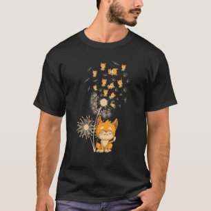 Camiseta Dandelion Animal Pet Gato Floral Fofo Dono de Gato