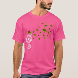 Camiseta Dandelion Flower Animal Pet Turtle