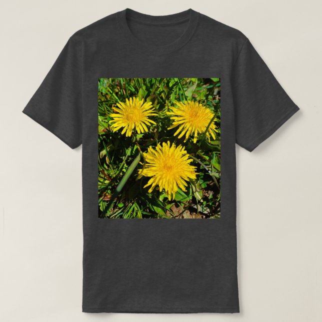 Camiseta Dandelion Flower Trio 1 (Frente do Design)