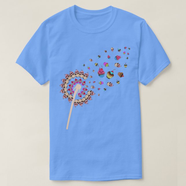 Camiseta Dandelion Foodie Sweets Baking Cupcake (Frente do Design)