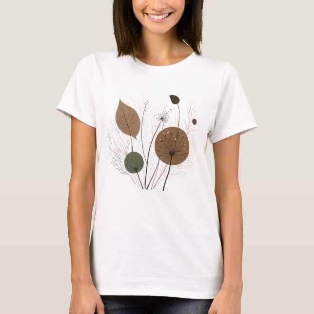 Camiseta dandelion matisse style (Frente)
