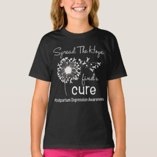 Camiseta Dandelion Pós-parto Depressão Sensibilização
