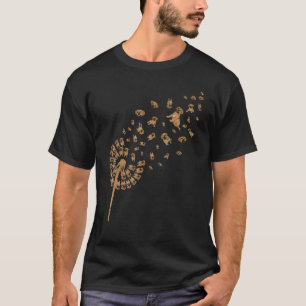 Camiseta Dandelion Proprietário do Cão Pet Animal Dog Cute 
