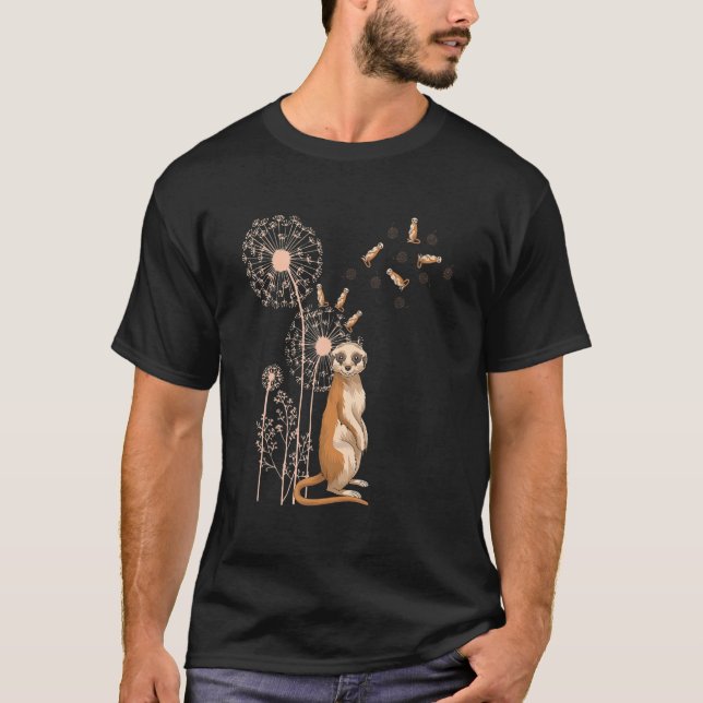 Camiseta Dandelion Zoo Animal Meerkat Africa Safari Meerka (Frente)