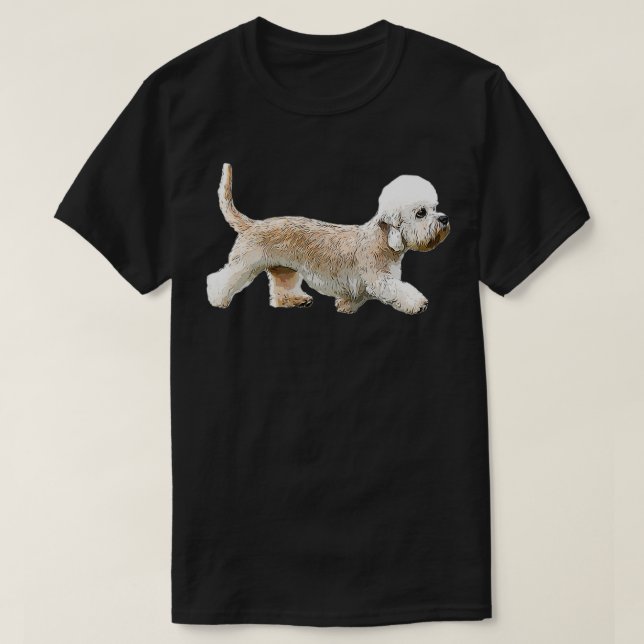 Camiseta Dandie Dinmont terrier (Frente do Design)