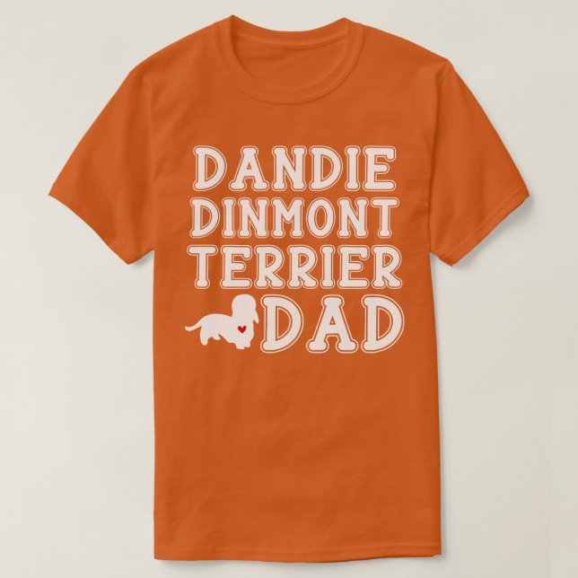 Camiseta Dandie Dinmont Terrier Pai (Frente do Design)