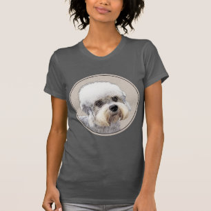 Camiseta Dandie Dinmont Terrier pintando pintura original d