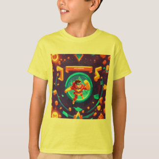 Camiseta dando-lhes força superhumana