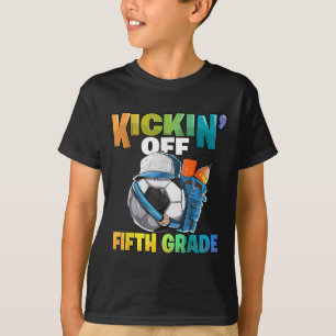 Camiseta Dando o Pontapé Inicial no Futebol de 5ª Série De