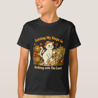 Camiseta Dando Passos em Caminhada com O Senhor Cristão