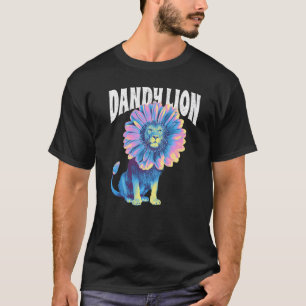 Camiseta Dandy Lion Dandelion Flower Face Pun Gráfico