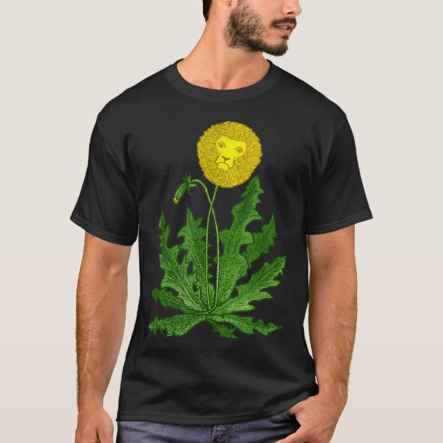 Camiseta DANDY LION Dandelion FUNNY SURREAL GARDEN WEED (Frente)