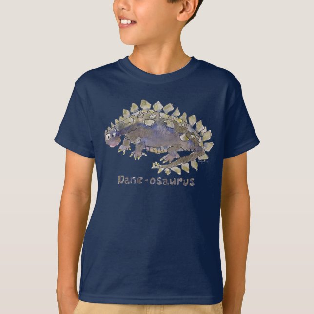 Camiseta Dane-osaurus Cartoon Dinossaur T-Shirt (Frente)