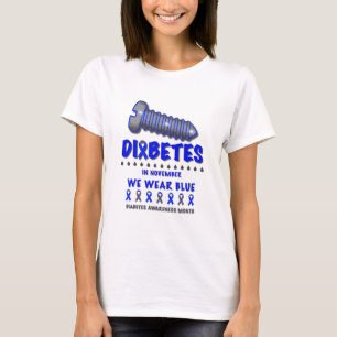 Camiseta Dane-se Diabetes Em Novembro Nós Vestimos A Consc