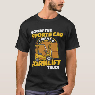 Camiseta Dane-Se O Empregador De Carro Desportivo Pro Forke