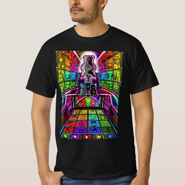 Camiseta Danganronpa monokuma engraçado (Frente)