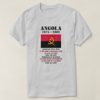 Camiseta Danger Landmines, Angola T-Shirt