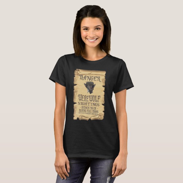 Camiseta Danger Werewolf Sightions (Frente Completa)