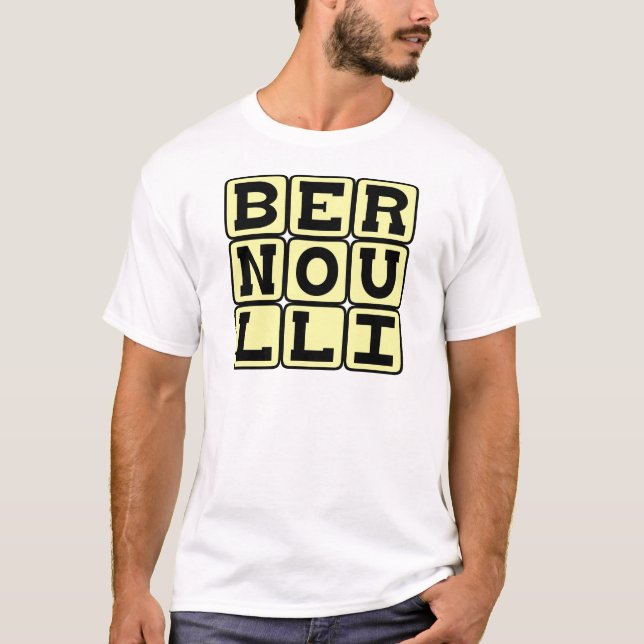 Camiseta Daniel Bernoulli, do princípio de Bernoulli (Frente)