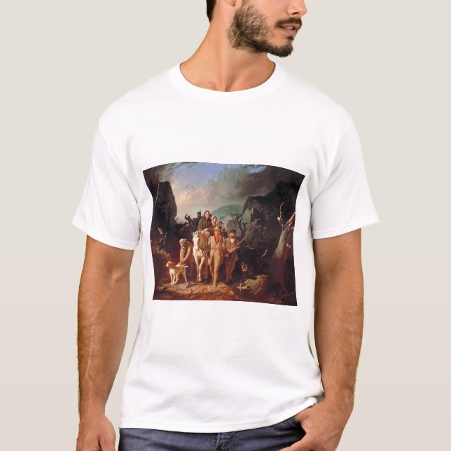 Camiseta Daniel Boone escoltando colonos  (Frente)