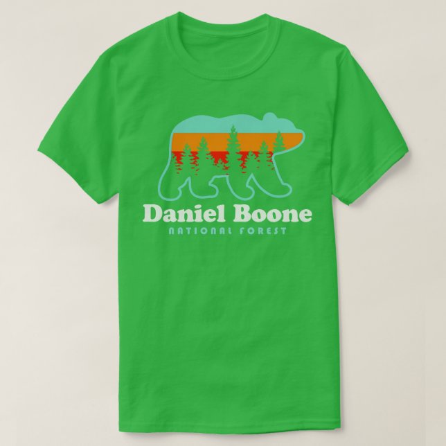 Camiseta Daniel Boone Floresta Nacional Vermelha Gorge Natu (Frente do Design)