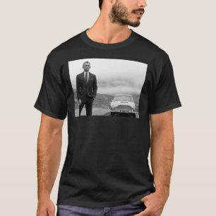 Camiseta Daniel Craig, Preto e Branco, Clássico de Arte Vi
