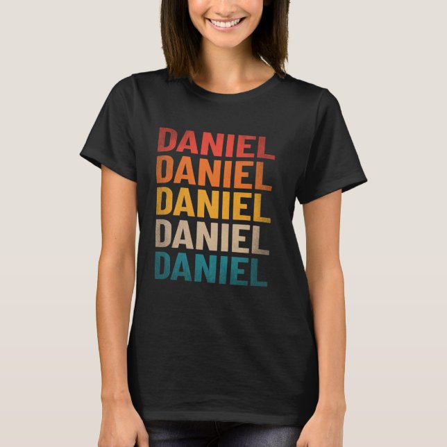 Camiseta Daniel First Name Shirt Vintage Daniel Name (Frente)