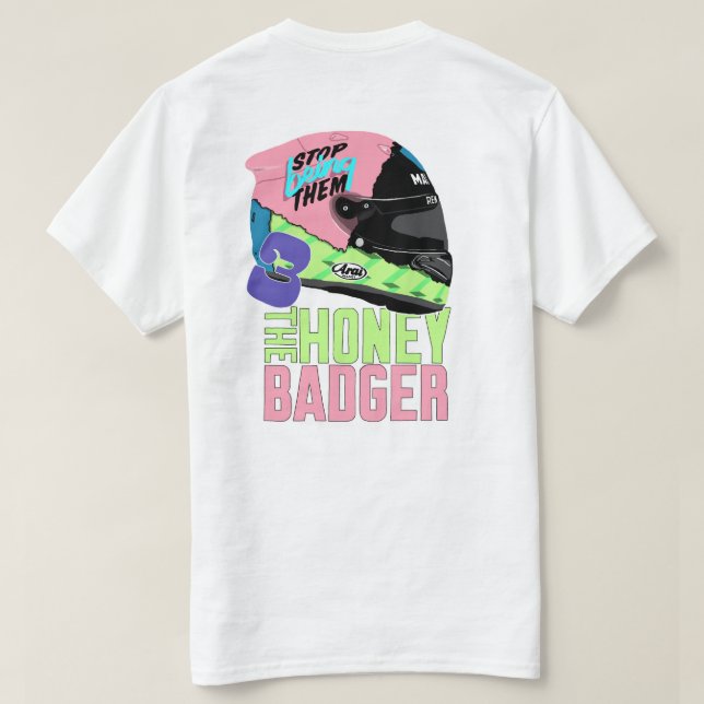 Camiseta Daniel Ricciardo T-shirt | Pare De Ser O Capacete (Verso do Design)
