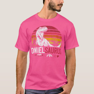 Camiseta Daniel Saurus Funny Personalizado Dinossauro T Rex