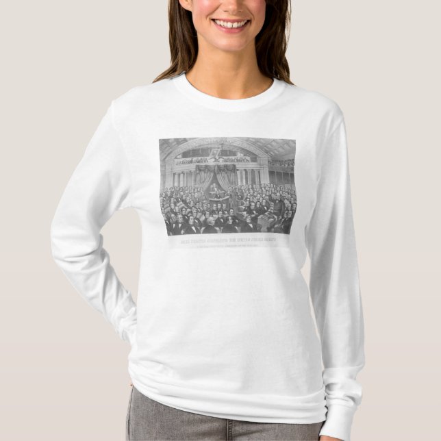 Camiseta Daniel Webster que endereça os Estados Unidos (Frente)
