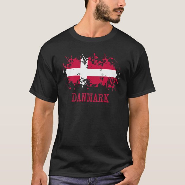 Camiseta Danish enthusiasts for Danmark and Denmark (Frente)