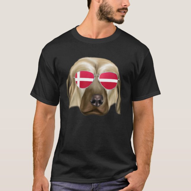 Camiseta Danish Flag Anatolian Shepherd Dog Dog Denmark Poc (Frente)
