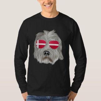 Camiseta Danish Flag Dandie Dinmont Terrier Dog Denmark Poc