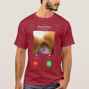 Camiseta dank meme hamster encarando o hamster da câmera f