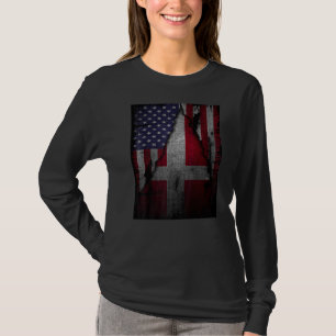 Camiseta Danmark Flag USA Nordic vesey Vintage Retro DK Pre