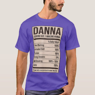 Camiseta Danna Nutrition Fatos Nome Alias Do Apelido Título